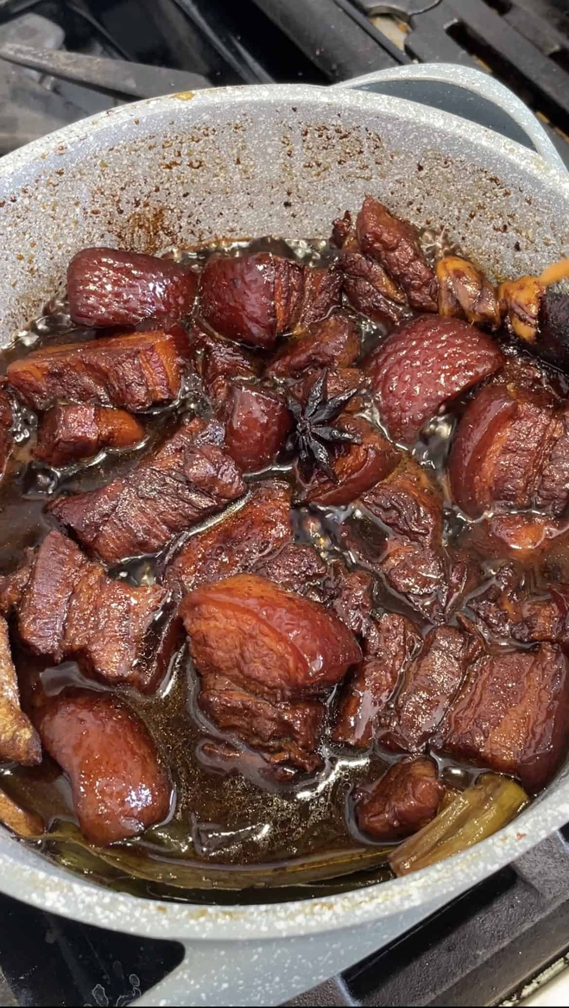 Red Braised Pork in pot