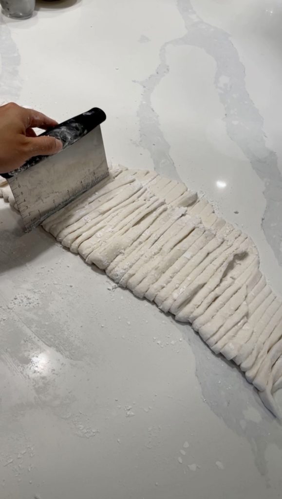 Making the noodles