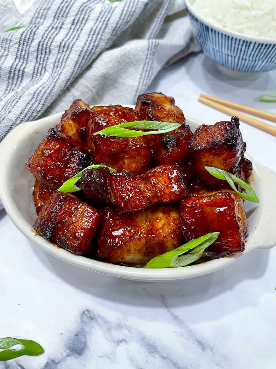 Glazed pork belly recipe