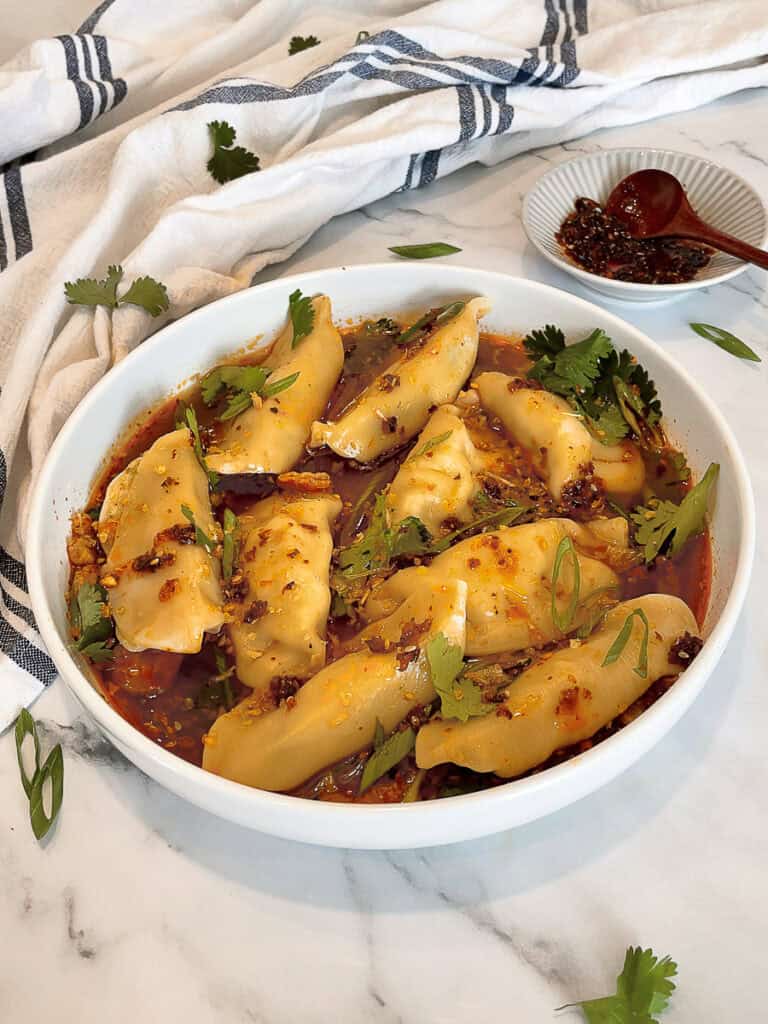 Hot and Sour Dumplings