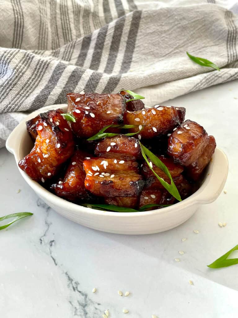 Honey Teriyaki Pork Belly Bites