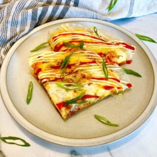 Vietnamese Pizza Banh Trang Nuong