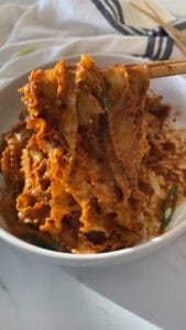 Spicy Peanut Noodles 10 minutes easy recipe