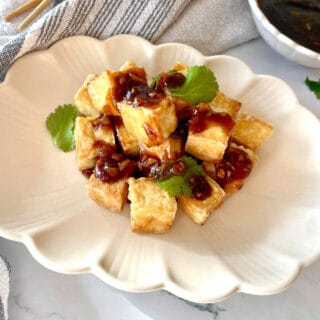 Fried Tofu Garlic Sauce Air Fried