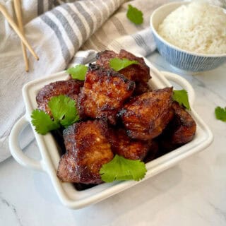 Honey Soy Pork Belly Bites air fryer