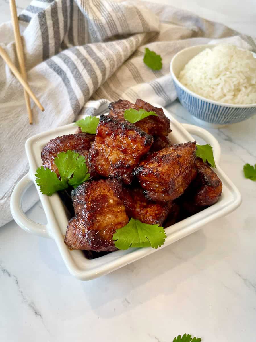 The Best Air Fryer Honey Soy Pork Belly
