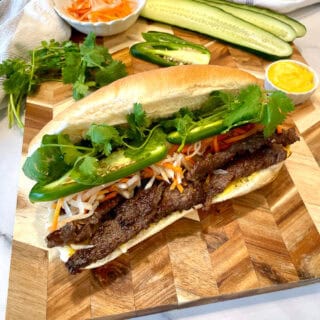 Lemongrass Beef banh mi