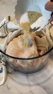 Crispy Air Fryer Chicken seasoning