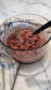 Beef Dumplings filling
