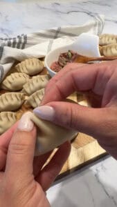Beef Dumplings how to fold