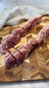 Filipino BBQ Pork Belly prep