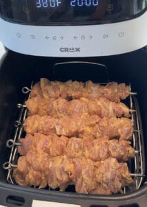 Garlic Parmesan Chicken Skewers air fryer-7
