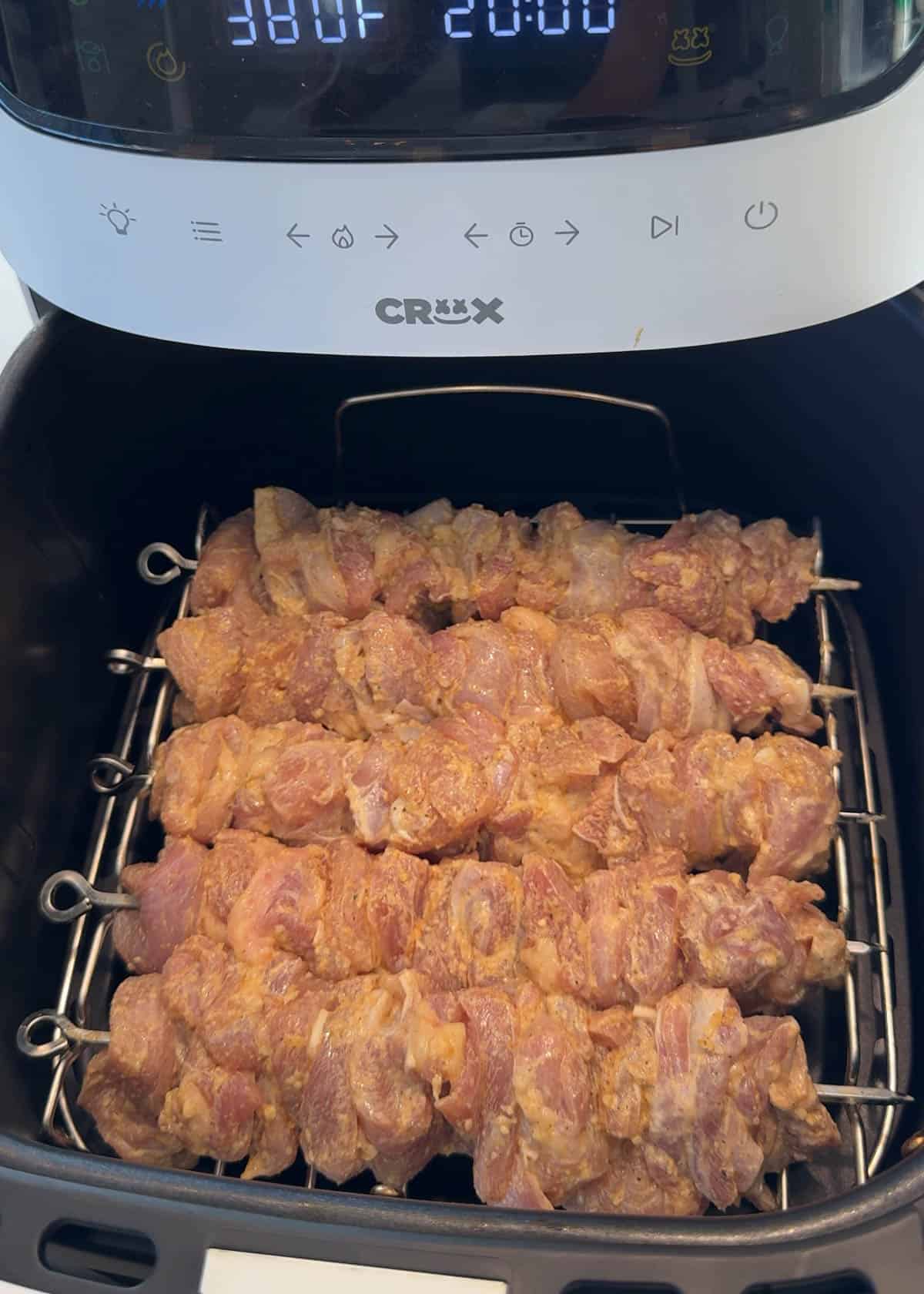 Garlic Parmesean Chicken Skewers air fryer-7