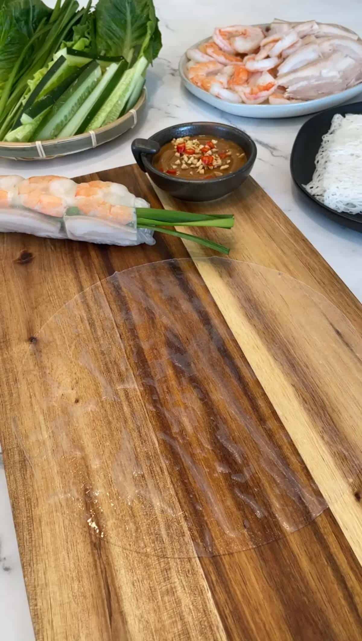how to roll Spring rolls step by step